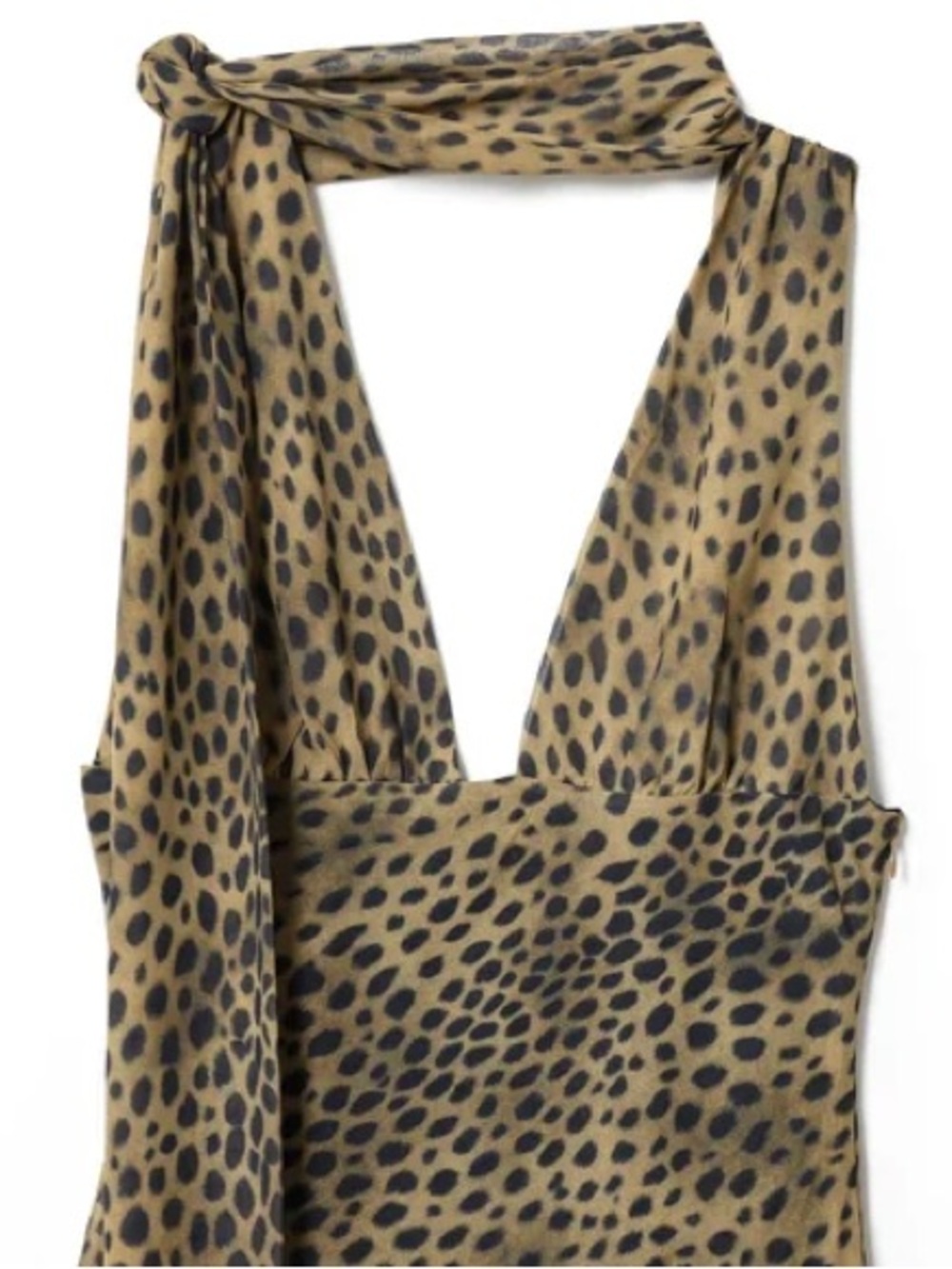 Zara Brown Leopard-Print Maxi Dress - Picture 6 of 12